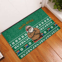 South Africa Christmas Rubber Doormat Christmas Santa Claus Tattoo - Wonder Print Shop