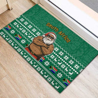 South Africa Christmas Rubber Doormat Christmas Santa Claus Tattoo - Wonder Print Shop