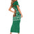 South Africa Christmas Short Sleeve Bodycon Dress Christmas Santa Claus Tattoo - Wonder Print Shop