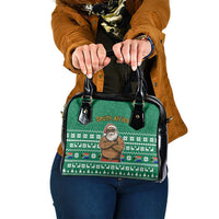 South Africa Christmas Shoulder Handbag Christmas Santa Claus Tattoo - Wonder Print Shop