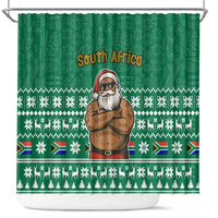 South Africa Christmas Shower Curtain Christmas Santa Claus Tattoo - Wonder Print Shop