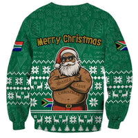 South Africa Christmas Sweatshirt Christmas Santa Claus Tattoo - Wonder Print Shop