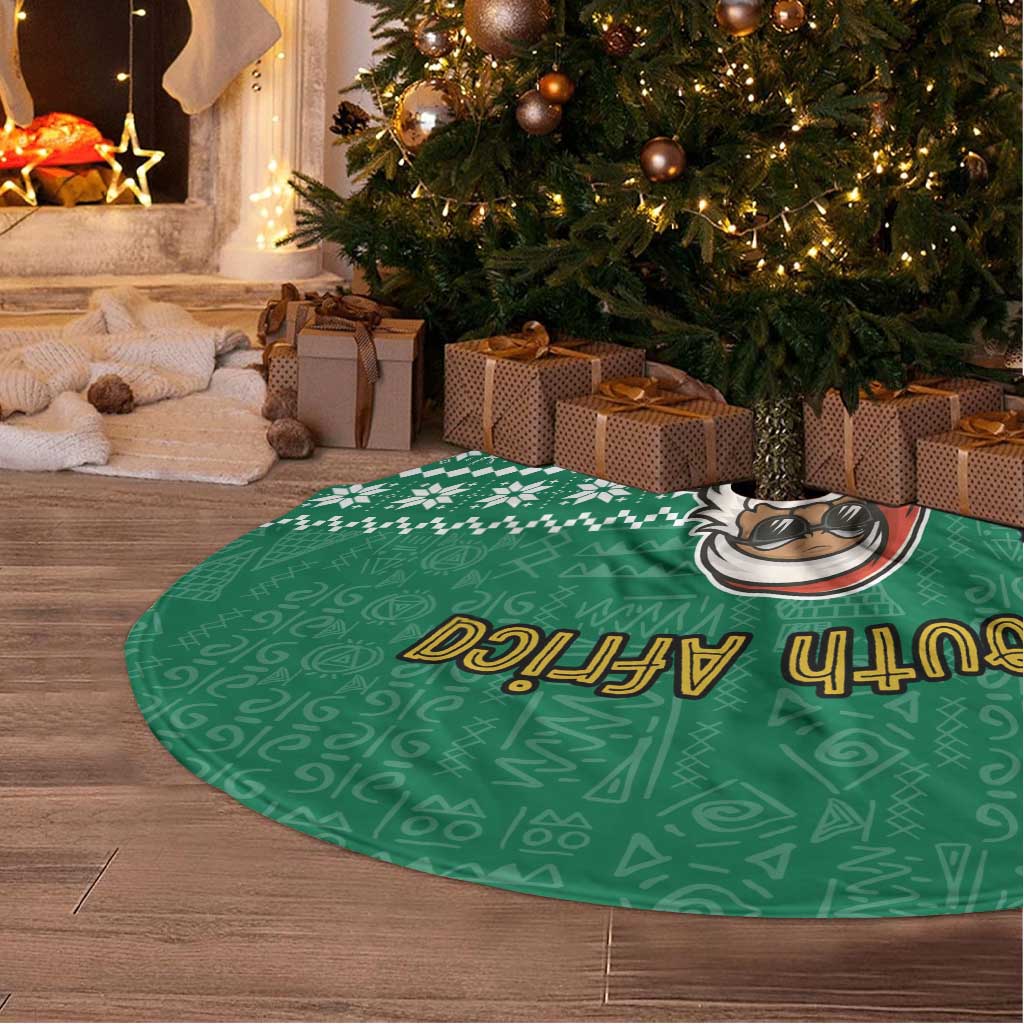 South Africa Christmas Tree Skirt Christmas Santa Claus Tattoo - Wonder Print Shop