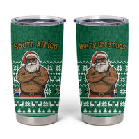 South Africa Christmas Tumbler Cup Christmas Santa Claus Tattoo - Wonder Print Shop