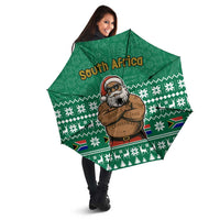 South Africa Christmas Umbrella Christmas Santa Claus Tattoo - Wonder Print Shop