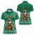 South Africa Christmas Women Polo Shirt Christmas Santa Claus Tattoo - Wonder Print Shop