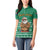 South Africa Christmas Women Polo Shirt Christmas Santa Claus Tattoo - Wonder Print Shop