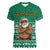 South Africa Christmas Women V-Neck T-Shirt Christmas Santa Claus Tattoo - Wonder Print Shop