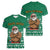 South Africa Christmas Women V-Neck T-Shirt Christmas Santa Claus Tattoo - Wonder Print Shop
