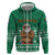 South Africa Christmas Zip Hoodie Christmas Santa Claus Tattoo - Wonder Print Shop