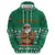 South Africa Christmas Zip Hoodie Christmas Santa Claus Tattoo - Wonder Print Shop