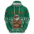 South Africa Christmas Zip Hoodie Christmas Santa Claus Tattoo - Wonder Print Shop