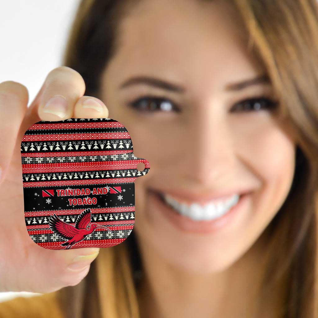 Trinidad and Tobago Christmas AirPods Case Bird and Coat of Arms Design - Wonder Print Shop
