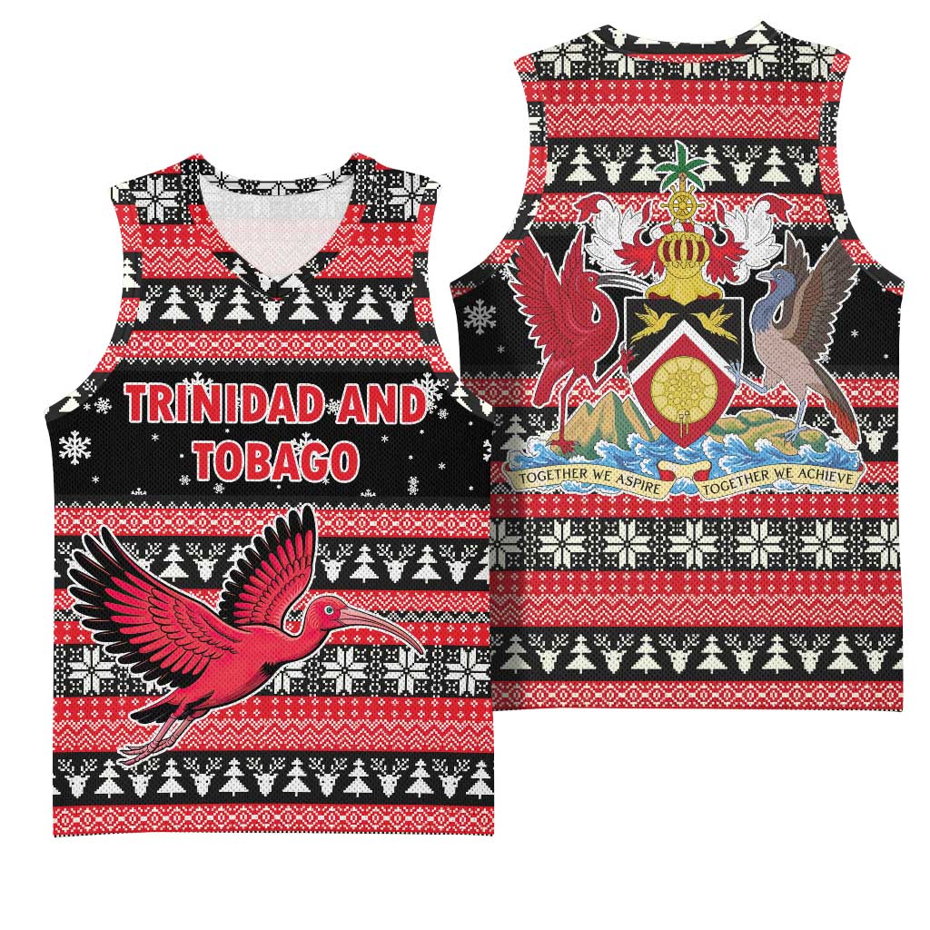 Trinidad and Tobago Christmas Basketball Jersey Bird and Coat of Arms Design - Wonder Print Shop