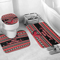 Trinidad and Tobago Christmas Bathroom Set Bird and Coat of Arms Design - Wonder Print Shop