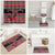 Trinidad and Tobago Christmas Bathroom Set Bird and Coat of Arms Design - Wonder Print Shop