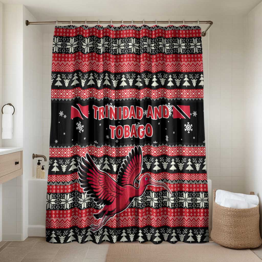 Trinidad and Tobago Christmas Bathroom Set Bird and Coat of Arms Design - Wonder Print Shop