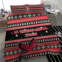 Trinidad and Tobago Christmas Bedding Set Bird and Coat of Arms Design - Wonder Print Shop