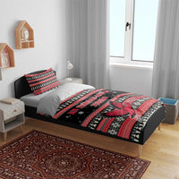 Trinidad and Tobago Christmas Bedding Set Bird and Coat of Arms Design - Wonder Print Shop