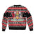 Trinidad and Tobago Christmas Bomber Jacket Bird and Coat of Arms Design - Wonder Print Shop