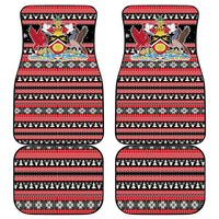 Trinidad and Tobago Christmas Car Mats Bird and Coat of Arms Design - Wonder Print Shop