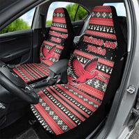 Trinidad and Tobago Christmas Car Seat Cover Bird and Coat of Arms Design - Wonder Print Shop