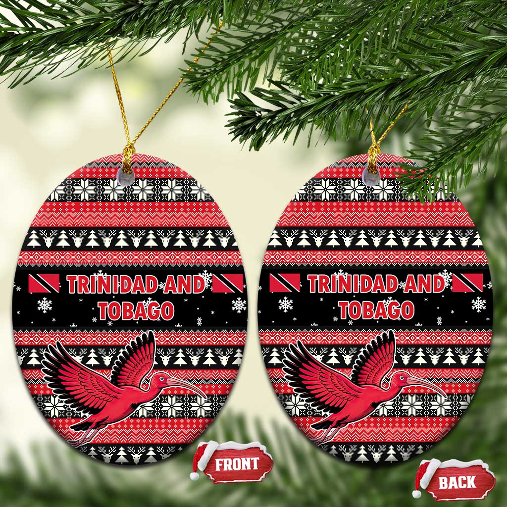 Trinidad and Tobago Christmas Ceramic Ornament Bird and Coat of Arms Design - Wonder Print Shop