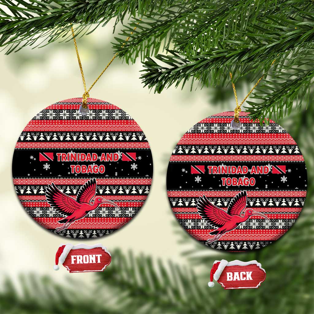 Trinidad and Tobago Christmas Ceramic Ornament Bird and Coat of Arms Design - Wonder Print Shop