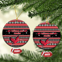 Trinidad and Tobago Christmas Ceramic Ornament Bird and Coat of Arms Design - Wonder Print Shop