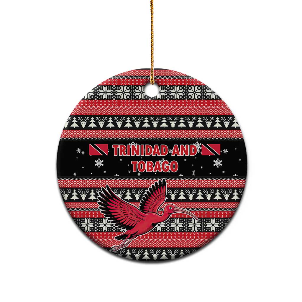 Trinidad and Tobago Christmas Ceramic Ornament Bird and Coat of Arms Design - Wonder Print Shop