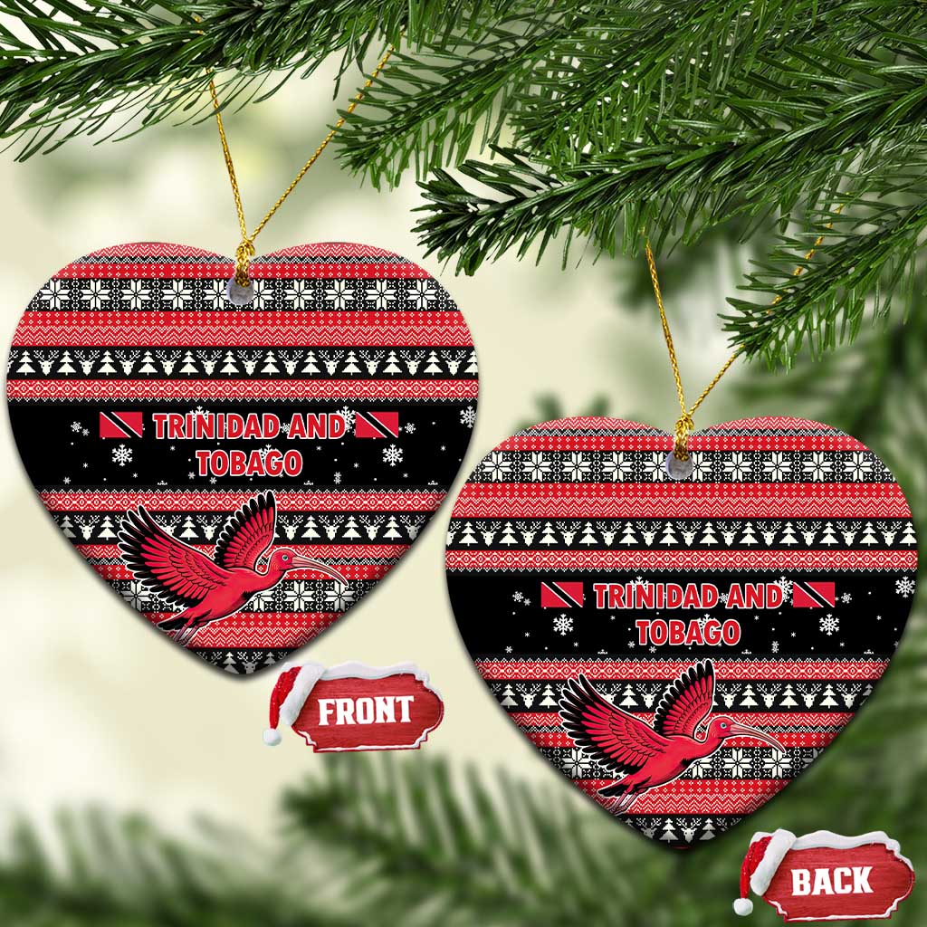 Trinidad and Tobago Christmas Ceramic Ornament Bird and Coat of Arms Design - Wonder Print Shop