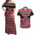 Trinidad and Tobago Christmas Couples Matching Off Shoulder Maxi Dress and Hawaiian Shirt Bird and Coat of Arms Design - Wonder Print Shop