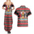 Trinidad and Tobago Christmas Couples Matching Summer Maxi Dress and Hawaiian Shirt Bird and Coat of Arms Design - Wonder Print Shop