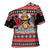 Trinidad and Tobago Christmas Cross Shoulder Shirt Bird and Coat of Arms Design - Wonder Print Shop