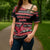 Trinidad and Tobago Christmas Cross Shoulder Shirt Bird and Coat of Arms Design - Wonder Print Shop