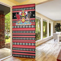 Trinidad and Tobago Christmas Door Cover Bird and Coat of Arms Design - Wonder Print Shop