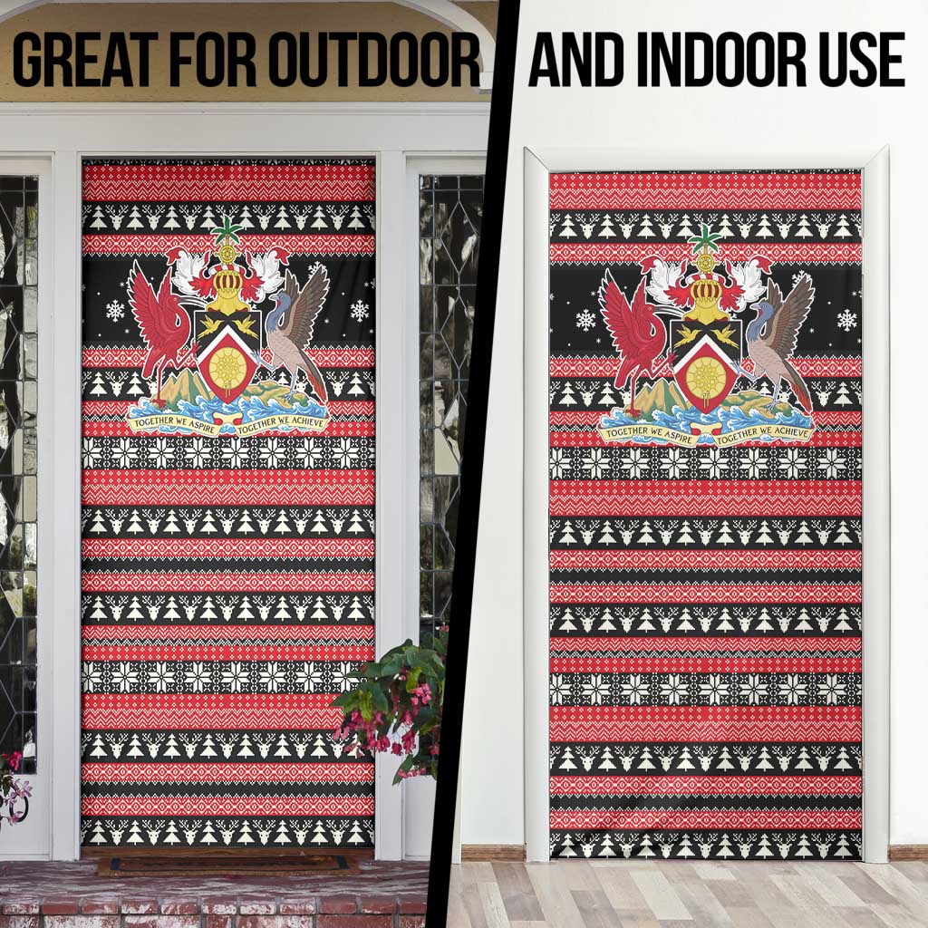 Trinidad and Tobago Christmas Door Cover Bird and Coat of Arms Design - Wonder Print Shop