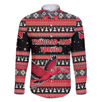Trinidad and Tobago Christmas Family Matching Long Sleeve Bodycon Dress and Hawaiian Shirt Bird and Coat of Arms Design - Wonder Print Shop