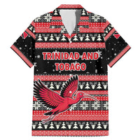 Trinidad and Tobago Christmas Family Matching Mermaid Dress and Hawaiian Shirt Bird and Coat of Arms Design - Wonder Print Shop