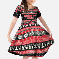 Trinidad and Tobago Christmas Family Matching Off The Shoulder Long Sleeve Dress and Hawaiian Shirt Bird and Coat of Arms Design - Wonder Print Shop