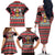 Trinidad and Tobago Christmas Family Matching Off The Shoulder Long Sleeve Dress and Hawaiian Shirt Bird and Coat of Arms Design - Wonder Print Shop