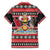 Trinidad and Tobago Christmas Family Matching Off The Shoulder Long Sleeve Dress and Hawaiian Shirt Bird and Coat of Arms Design - Wonder Print Shop