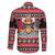 Trinidad and Tobago Christmas Family Matching Off The Shoulder Long Sleeve Dress and Hawaiian Shirt Bird and Coat of Arms Design - Wonder Print Shop