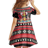Trinidad and Tobago Christmas Family Matching Off Shoulder Maxi Dress and Hawaiian Shirt Bird and Coat of Arms Design - Wonder Print Shop