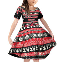 Trinidad and Tobago Christmas Family Matching Off Shoulder Short Dress and Hawaiian Shirt Bird and Coat of Arms Design - Wonder Print Shop