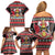 Trinidad and Tobago Christmas Family Matching Off Shoulder Short Dress and Hawaiian Shirt Bird and Coat of Arms Design - Wonder Print Shop