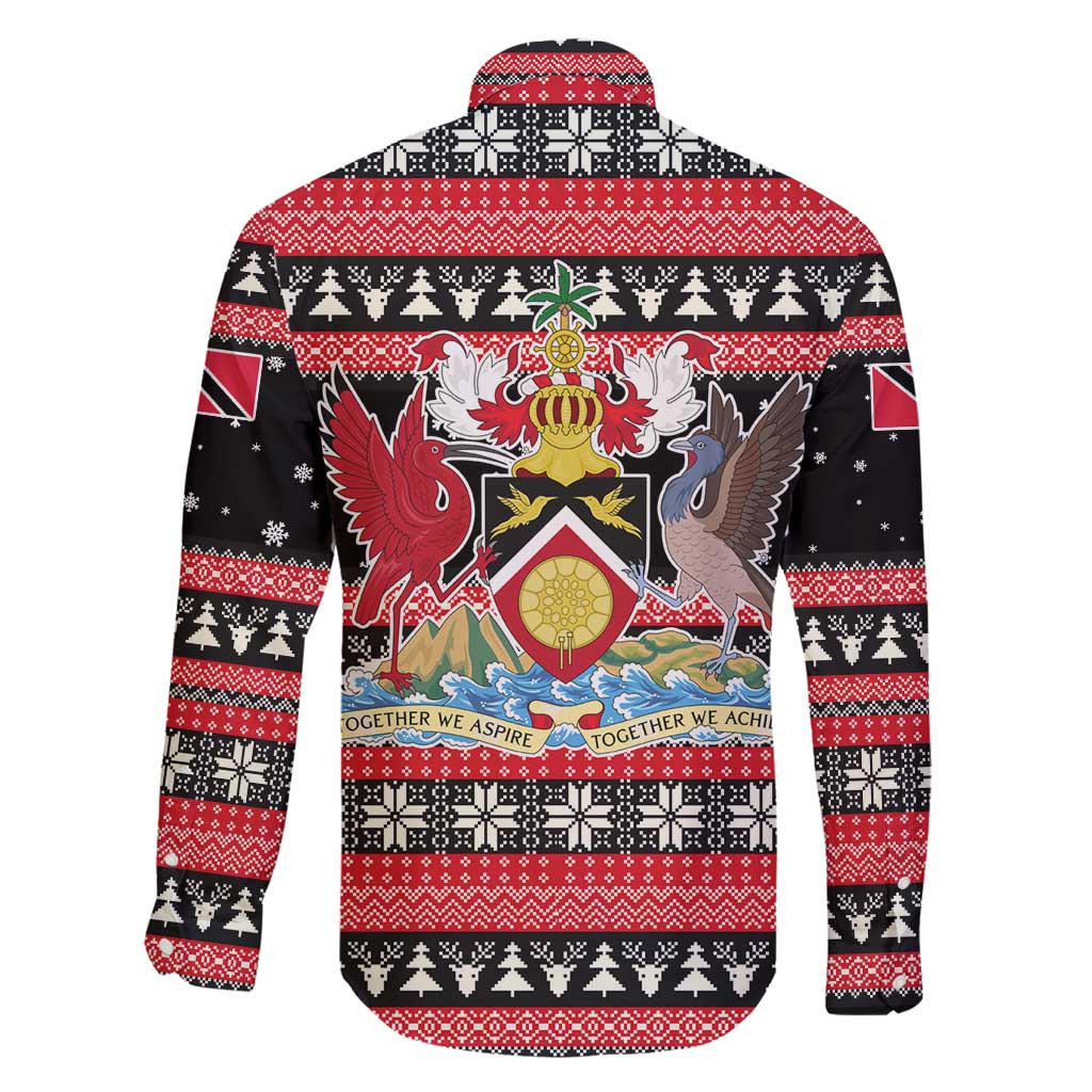 Trinidad and Tobago Christmas Family Matching Summer Maxi Dress and Hawaiian Shirt Bird and Coat of Arms Design - Wonder Print Shop