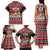 Trinidad and Tobago Christmas Family Matching Tank Maxi Dress and Hawaiian Shirt Bird and Coat of Arms Design - Wonder Print Shop