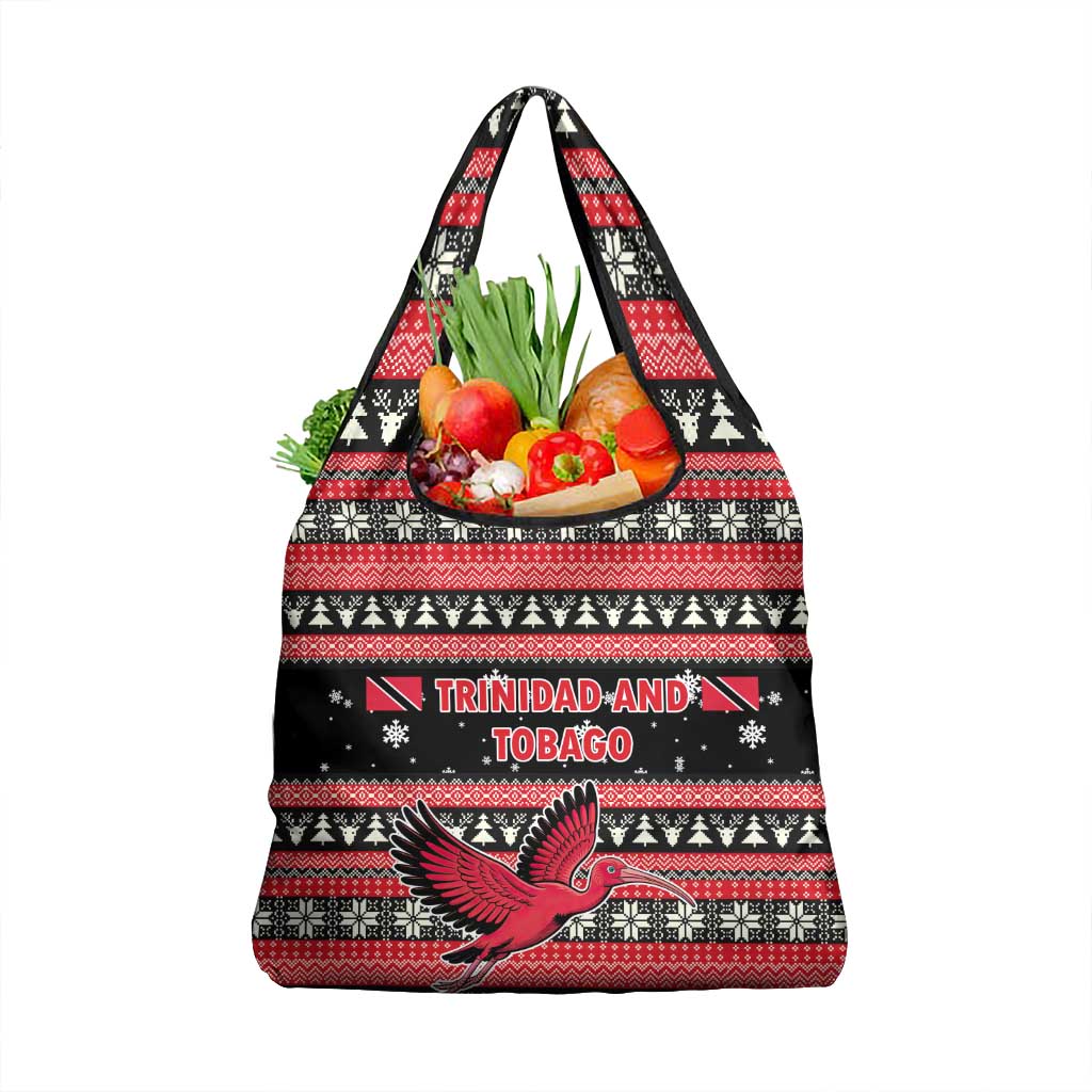 Trinidad and Tobago Christmas Grocery Bag Bird and Coat of Arms Design - Wonder Print Shop