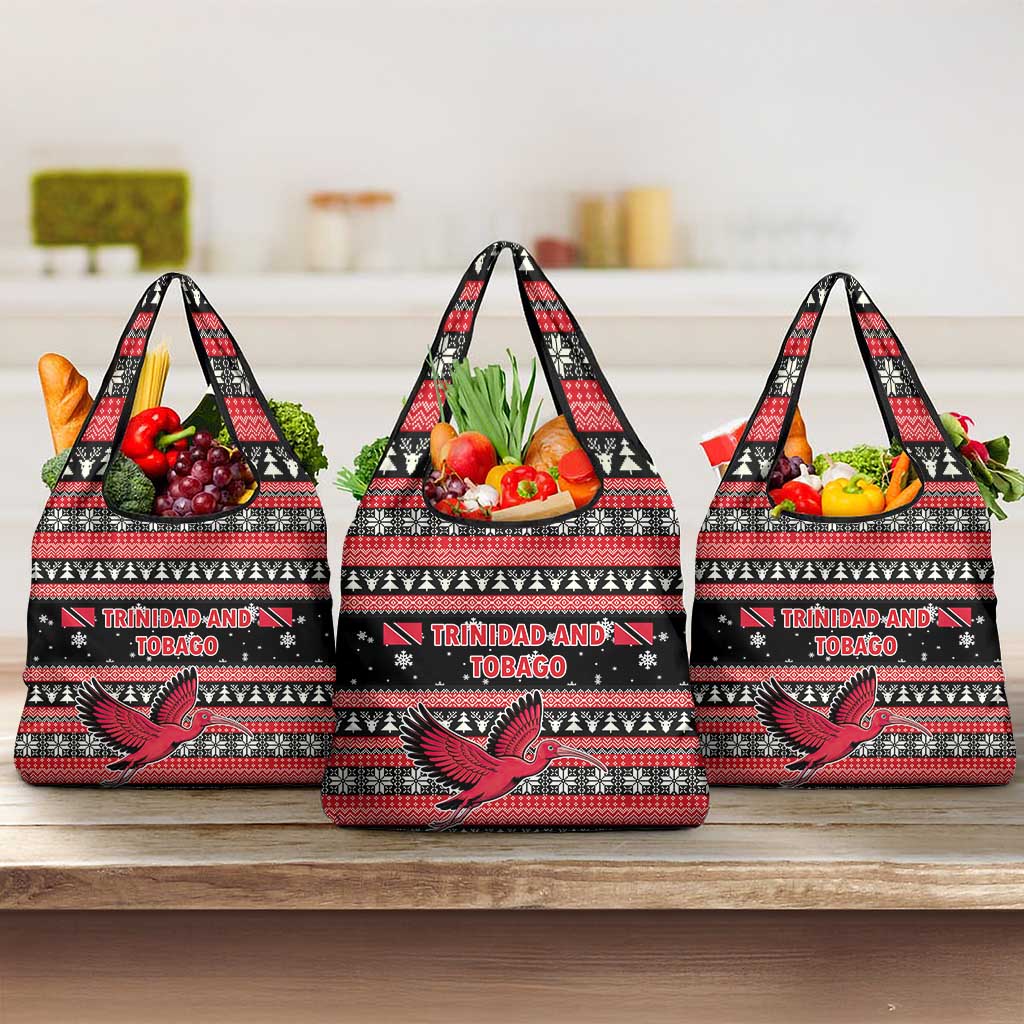 Trinidad and Tobago Christmas Grocery Bag Bird and Coat of Arms Design - Wonder Print Shop